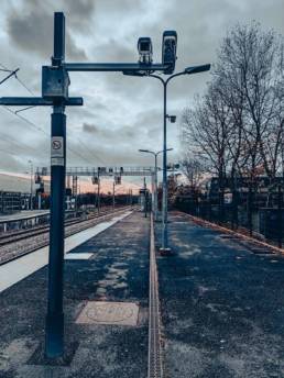 Quai gare SNCF vidéo surveillance